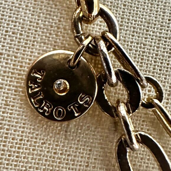 Talbots Double Strand Necklace with Enamel Medallions & Wrapped Beads - Picture 5 of 8